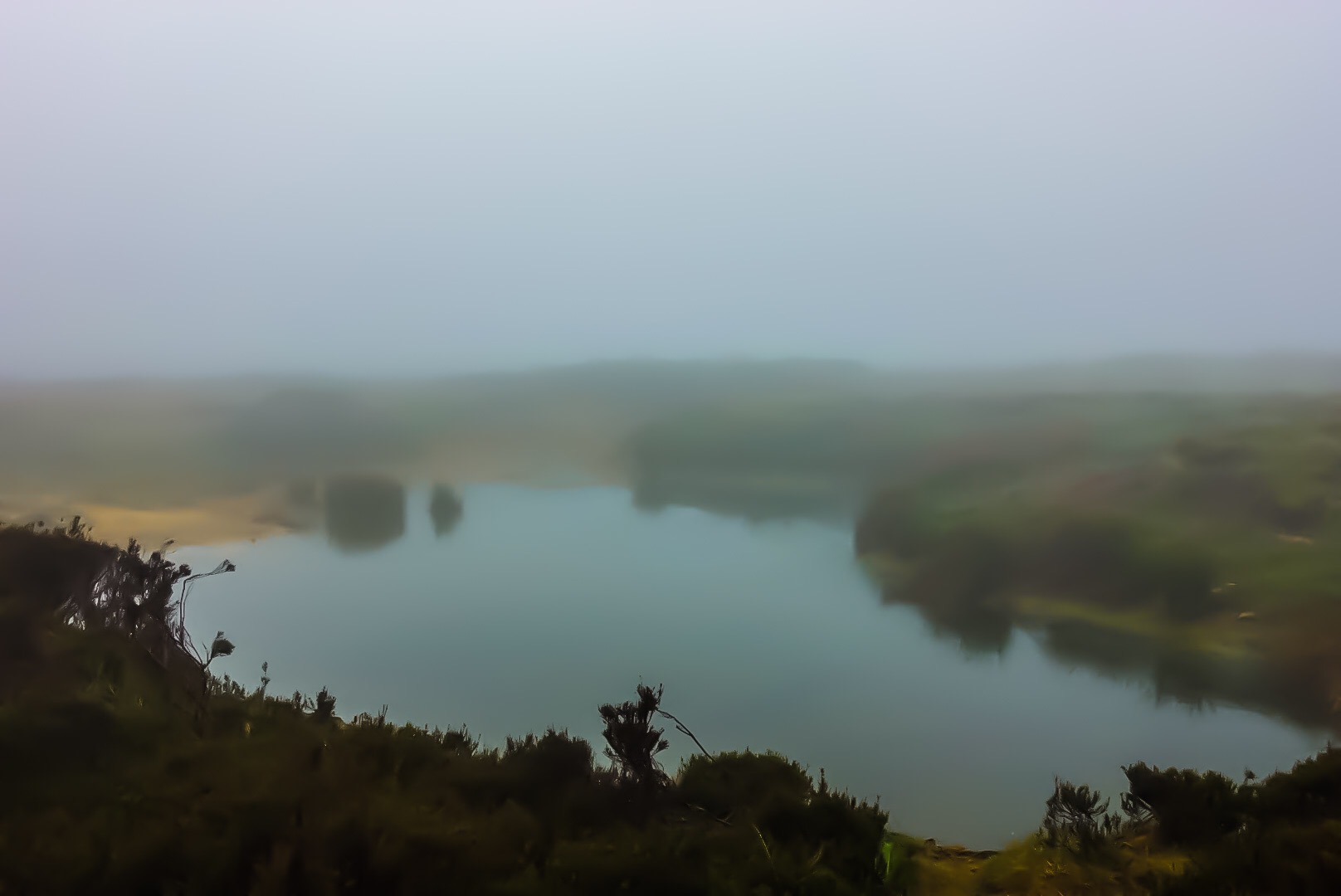 Tarn in Fog