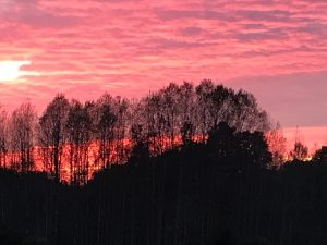 Sunset Behind the House