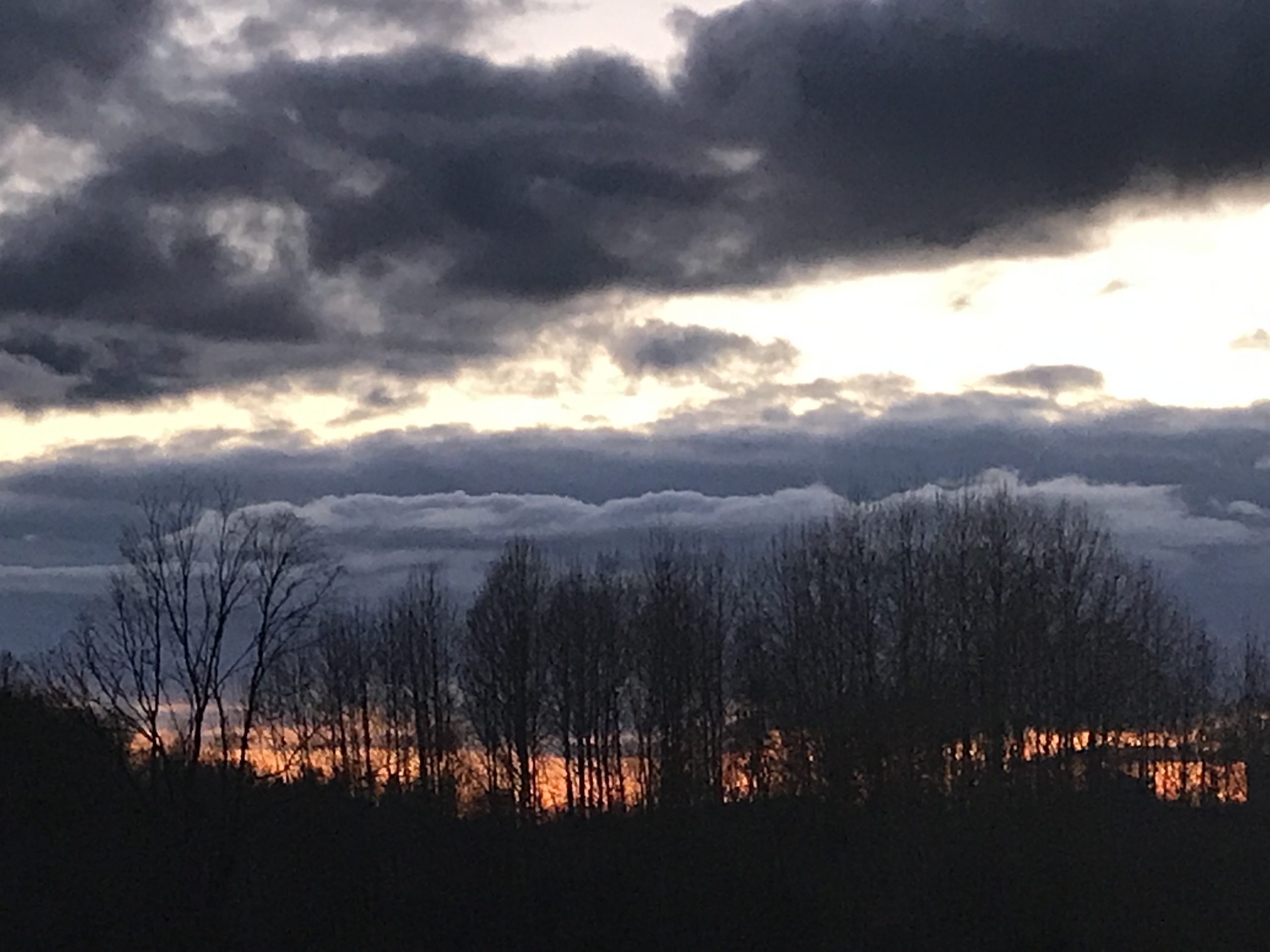 Storm Clouds and Sunset